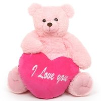 48" Giant pink with pillow